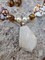 Elegant Mother of Pearl, Agate Necklace with Fossilized Coral Pendant, Natural Stone, Necklace and Earring Set product 2
